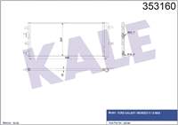 KALE RADYATOR DG9H19710AE/1930646 DG9H19710AE