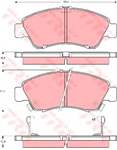 TRW GDB1164 45022SR3G01