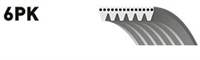 GATES 6PK2120 98BB 6C301 CA