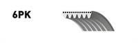 GATES 6PK955 252122B030