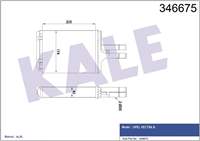 KALE RADYATOR 1843107 / 1843215 / 90463839 / 9058 1843107 1843215